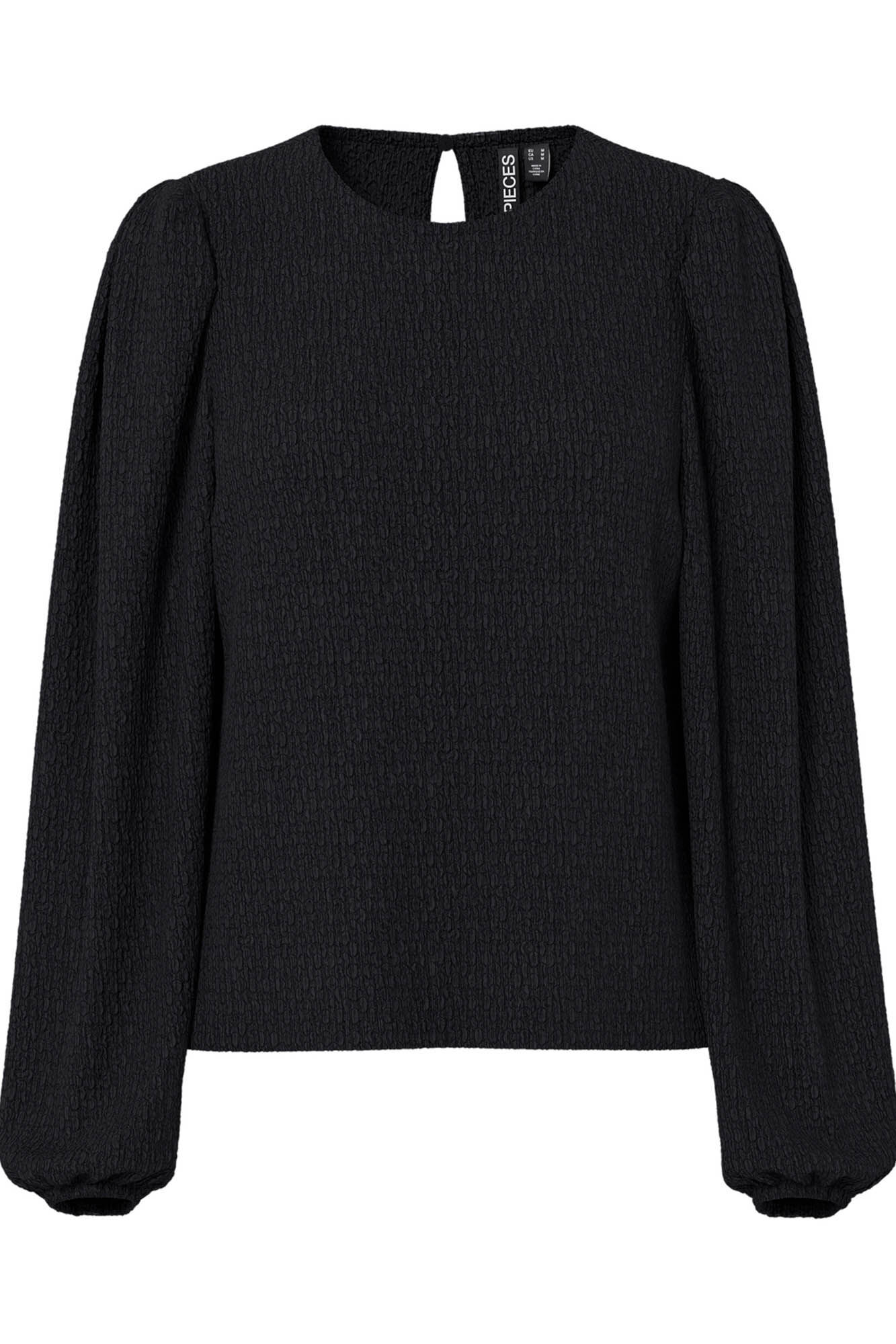 Pieces Top texturizado com punhos franzidos