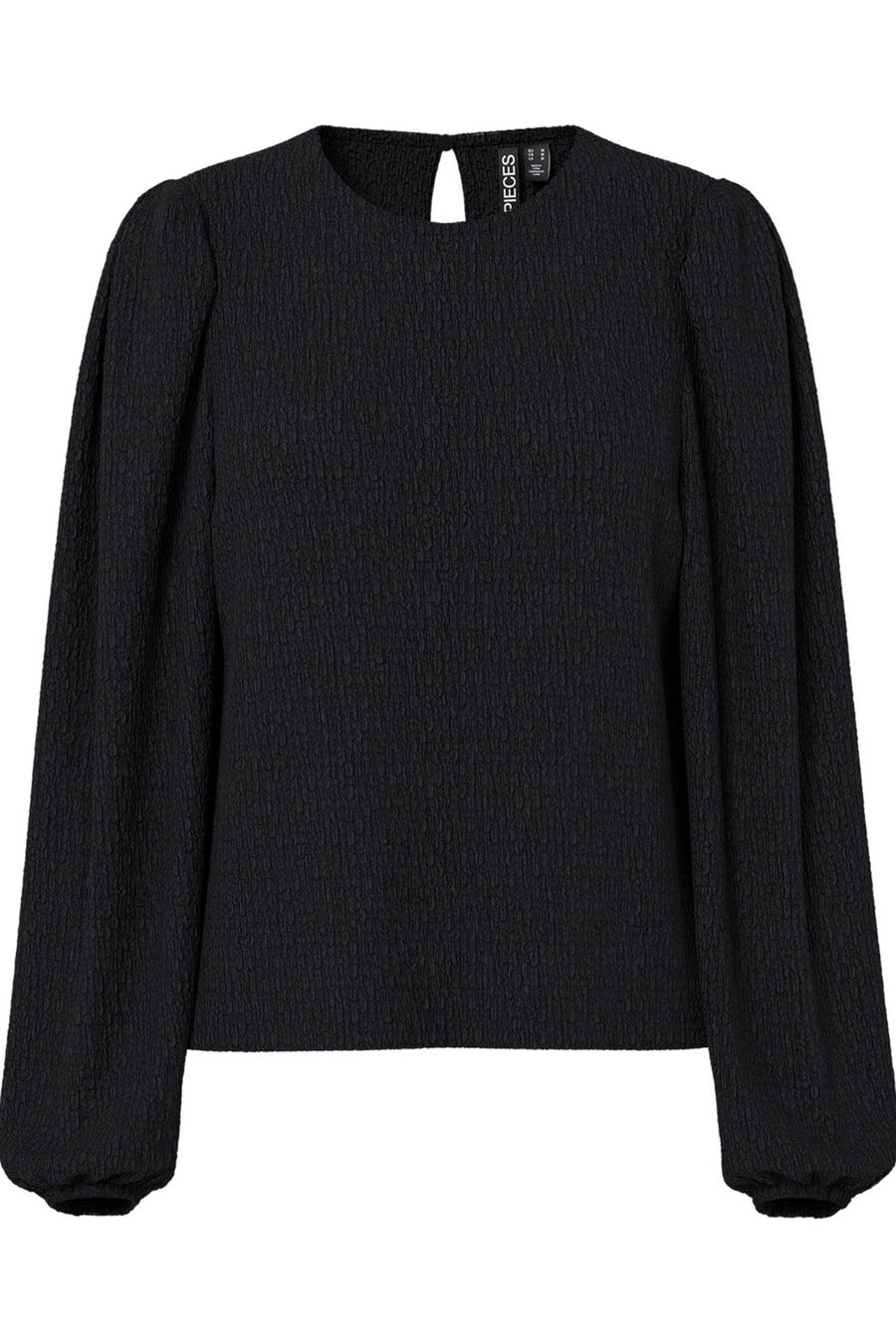 Top textura fruncido puños