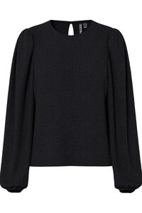 Pieces Top texturizado com punhos franzidos