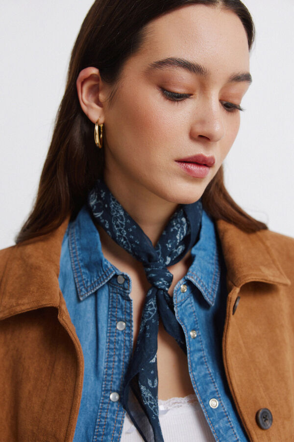 Springfield Small bandana scarf blue