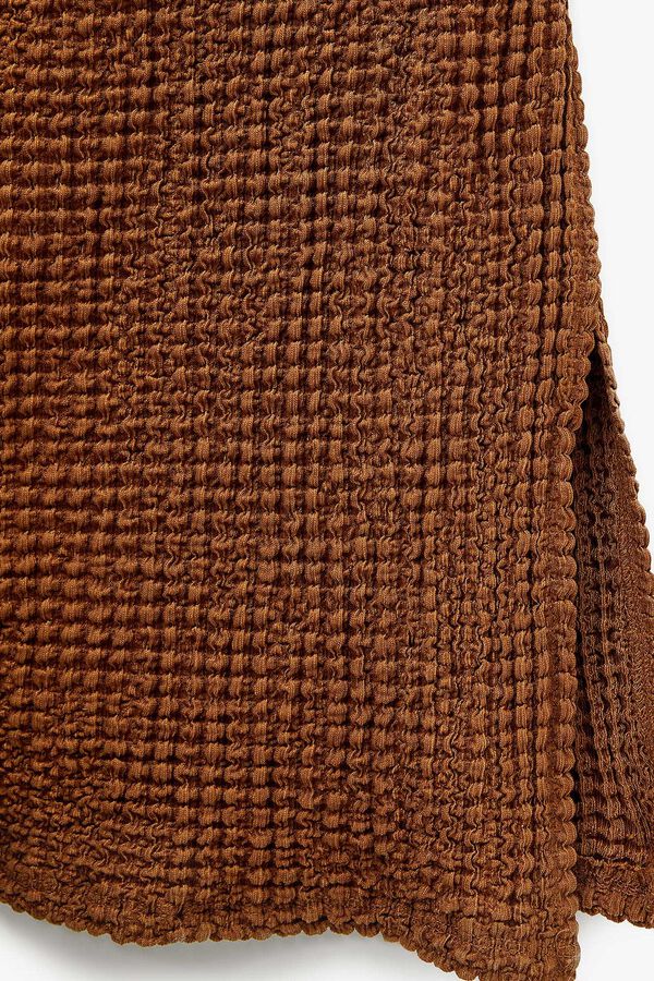 Koton Vestido maxi a un hombro tostado