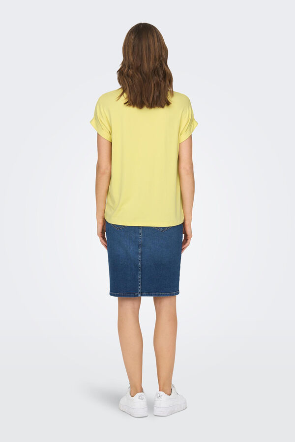 Springfield Short-sleeved round neck T-shirt mustard