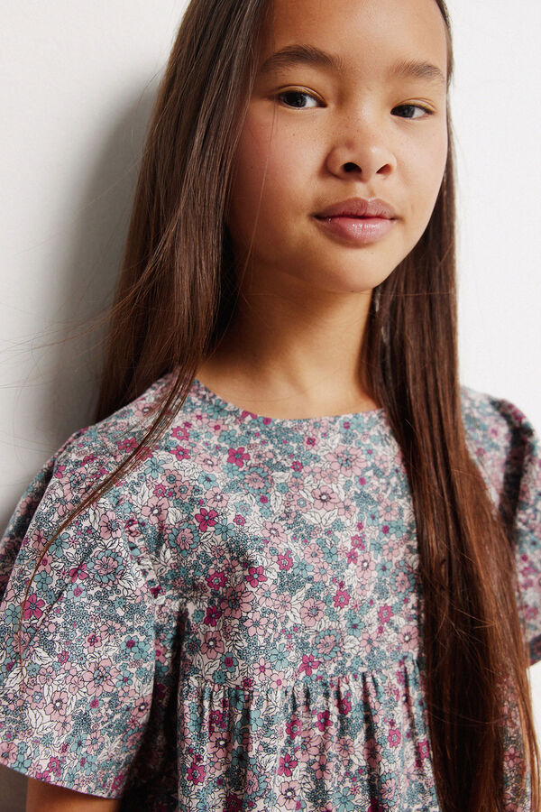 Springfield Kids Haljina sa Liberty cvetnim printom Ljubičasta