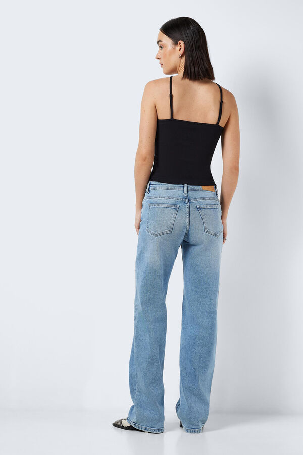 Noisy May Top al&ccedil;as gola halter preto