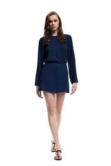 Koton Minivestido de manga larga azul