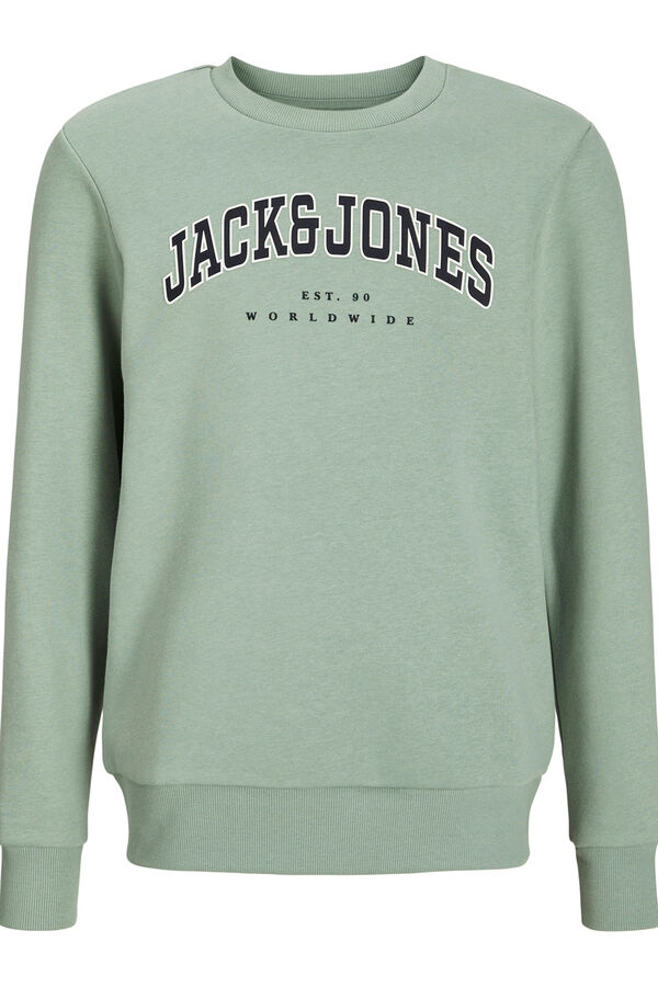 Jack & Jones Junior Sweatshirt estampado de corte regular verde