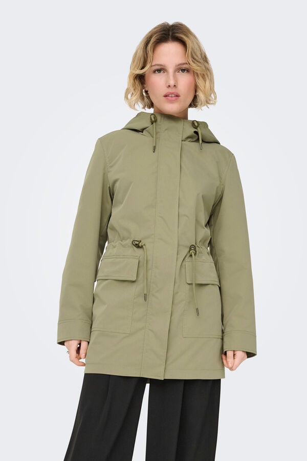Only Parka with hood printed