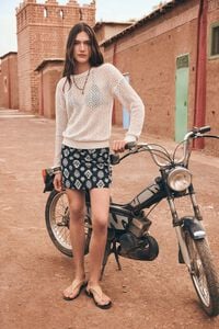 Springfield Ethnic print short skirt