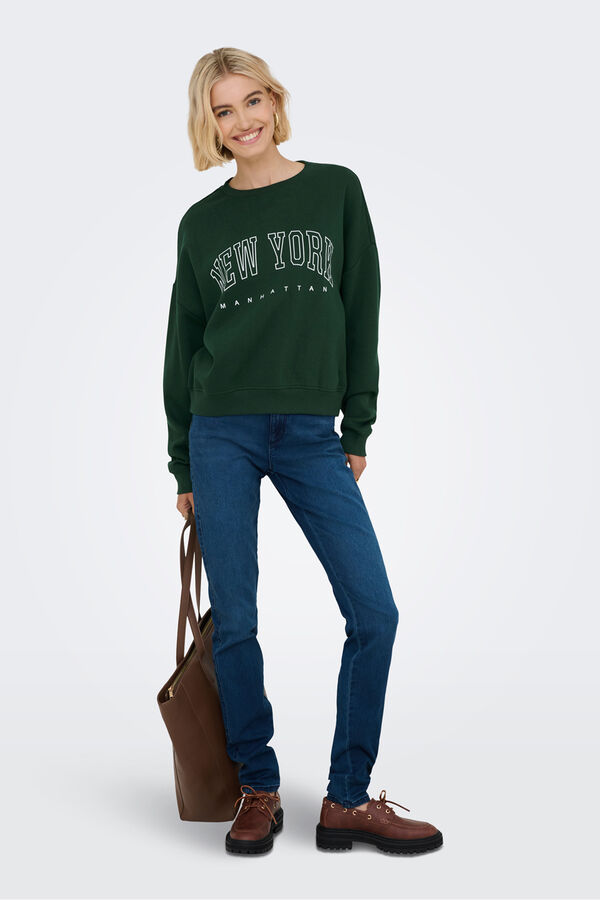 Only Round neck sweatshirt green