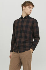 Jack & Jones Camisa confort fit tostado