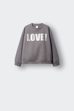 Springfield Kids Sweatshirt love lantejoulas menina