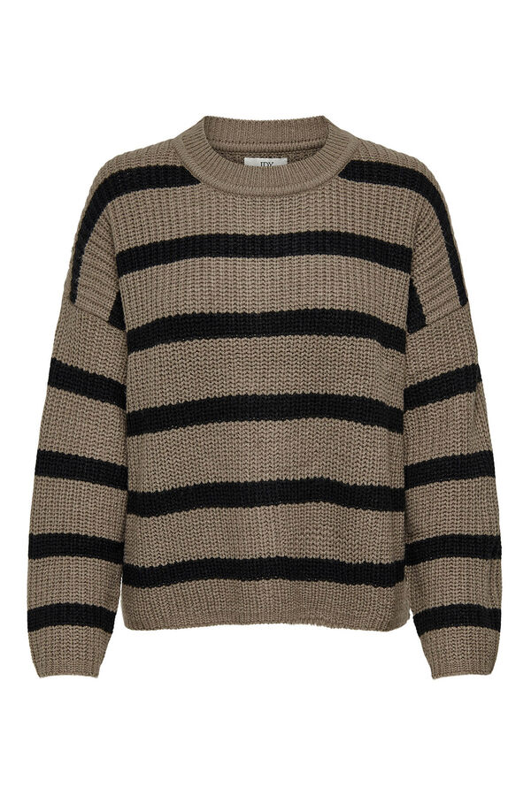 JDY Round neck jumper grey