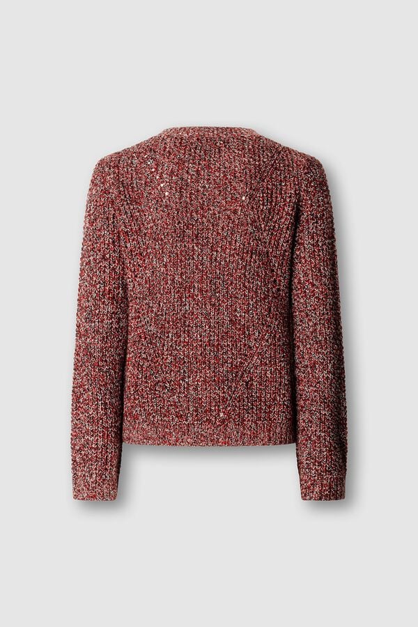 Pepe Jeans Moulin&eacute; knit cardigan brown