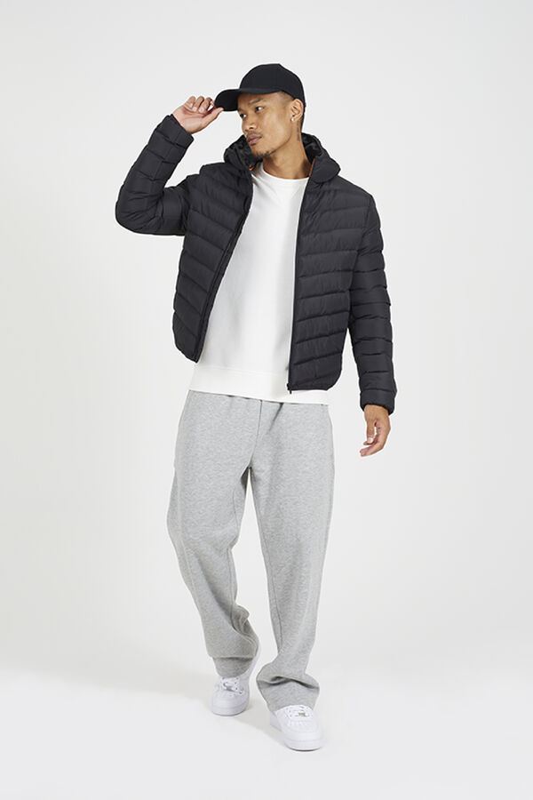 Brave Soul Steppjacke mit Kapuze Schwarz