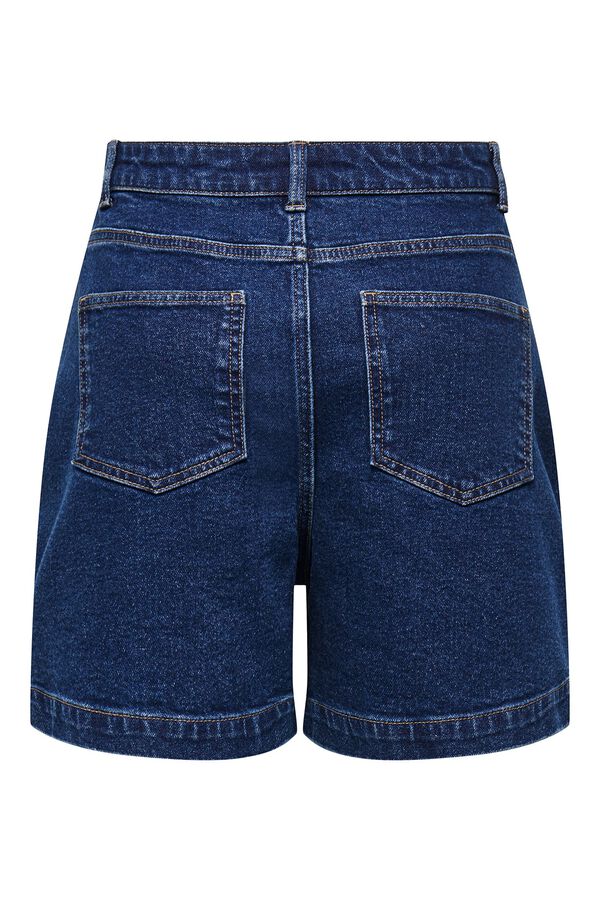 JDY Short vaquero de pinzas azul