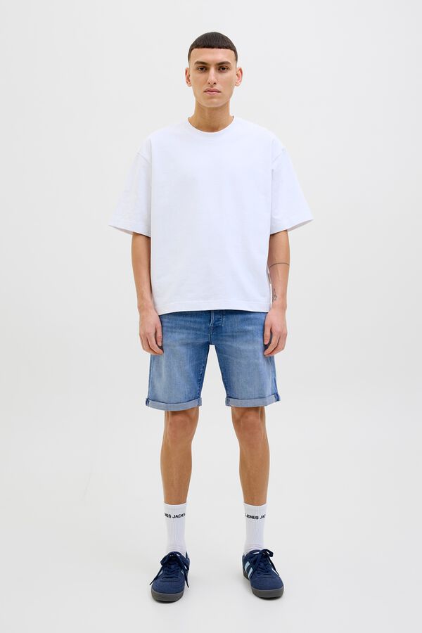 Jack & Jones Denim regular fit Bermuda shorts blue