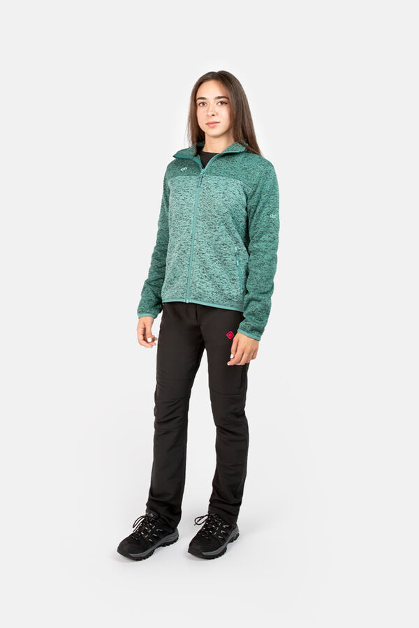 Springfield IZAS jersey-knit fleece jacket dark green