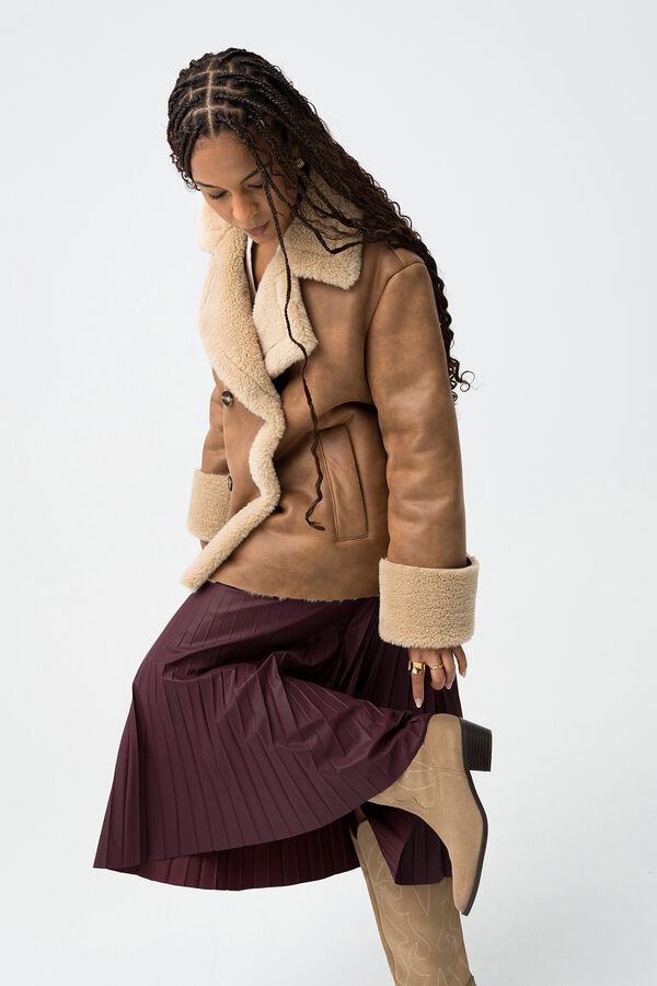 Tiffosi Pleated Midi Skirt printed