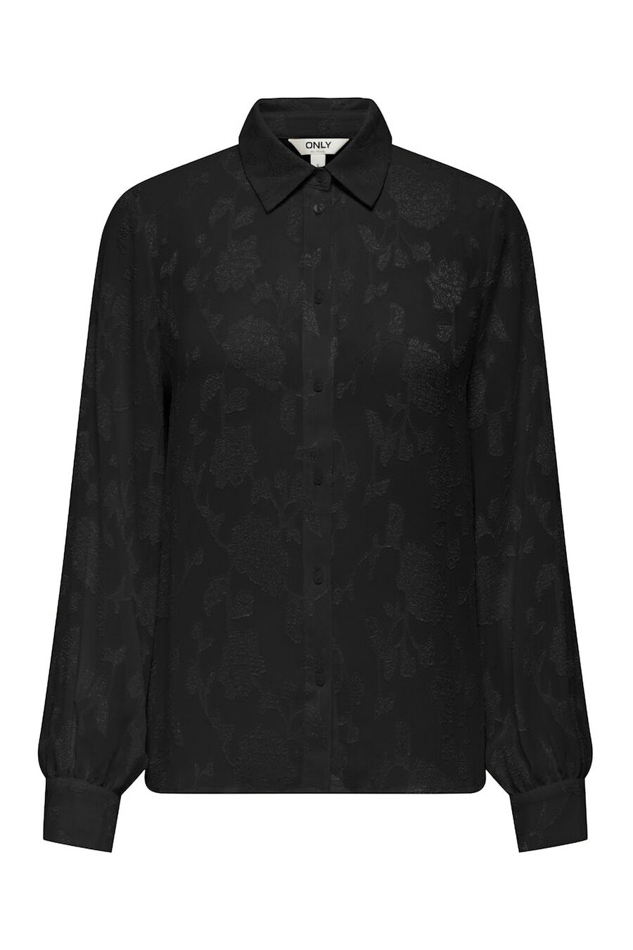 Camisa jacquard manga larga