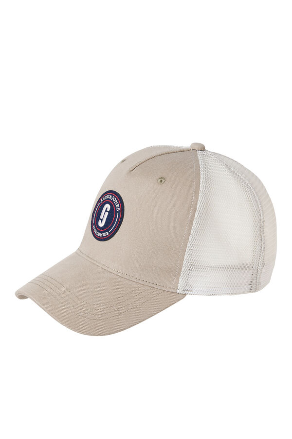 Jack & Jones Gorra b&aacute;sica con insignia gris