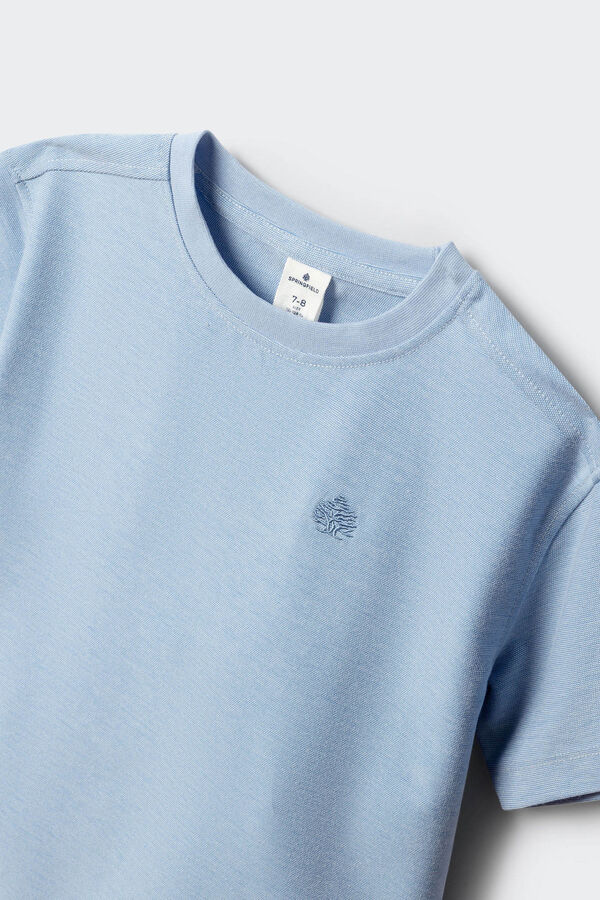 Springfield Kids Majica kratkih rukava od Oxford tkanine za dečake Plava