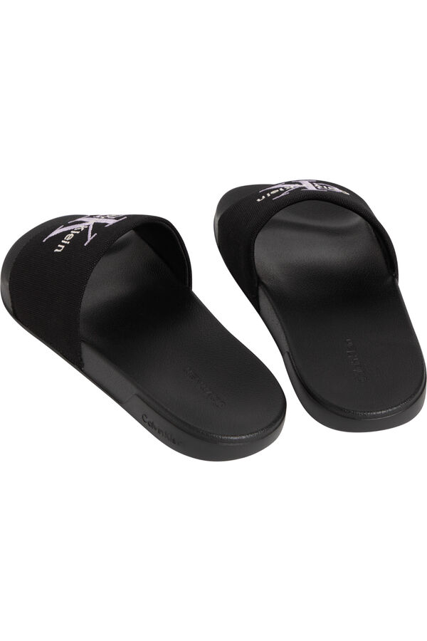 CK Jeans Chanclas tipo pala negro