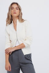 Springfield Zip fastening cardigan mink