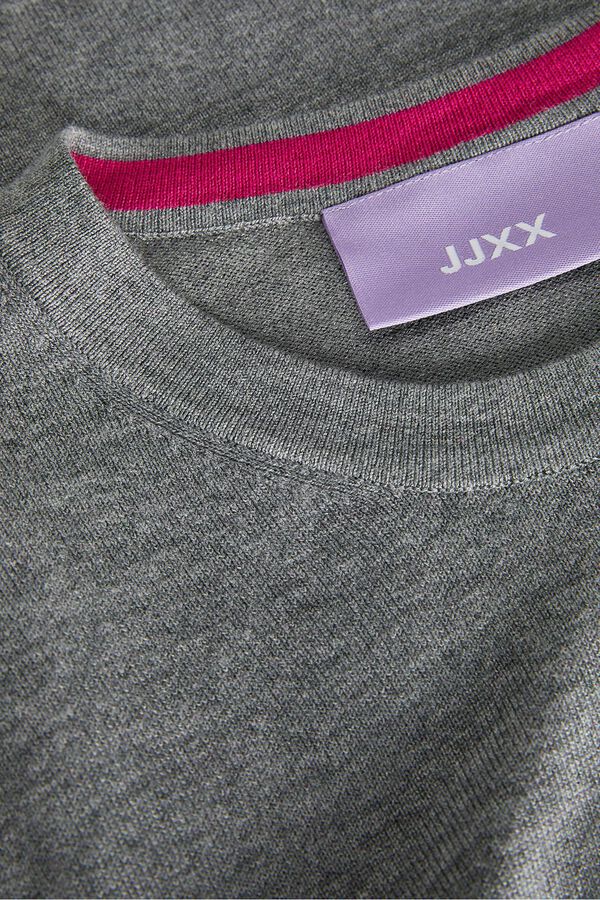 Jack & Jones Slim fit jersey-knit sweater grey