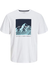 JJ REBEL Camiseta regular fit blanco