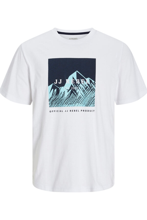 JJ REBEL Camiseta regular fit blanco