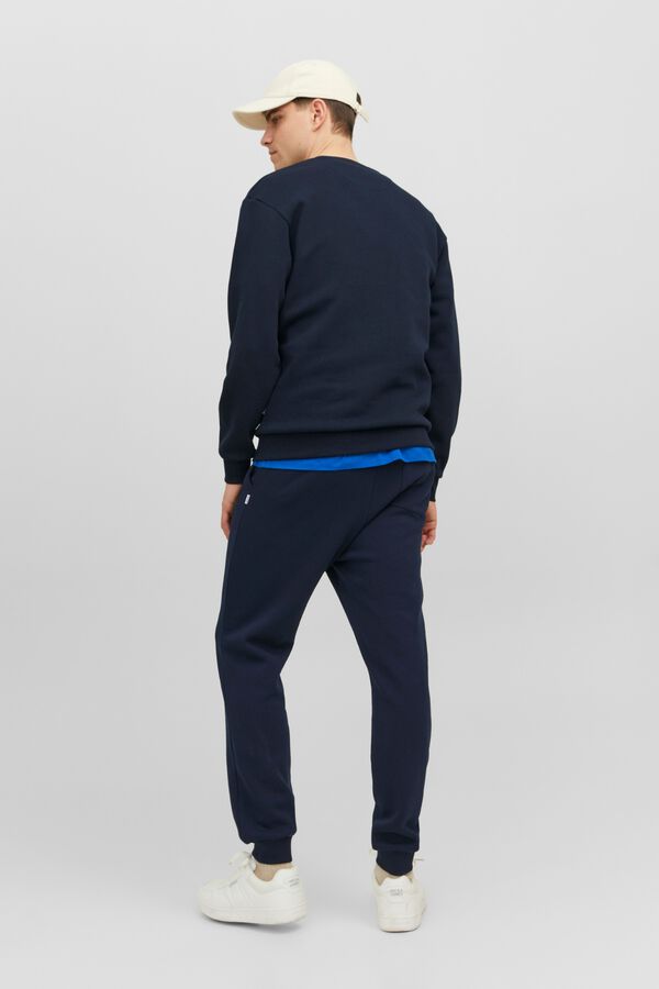 Jack & Jones Hose Regular Fit mittelhoher Bund Blau