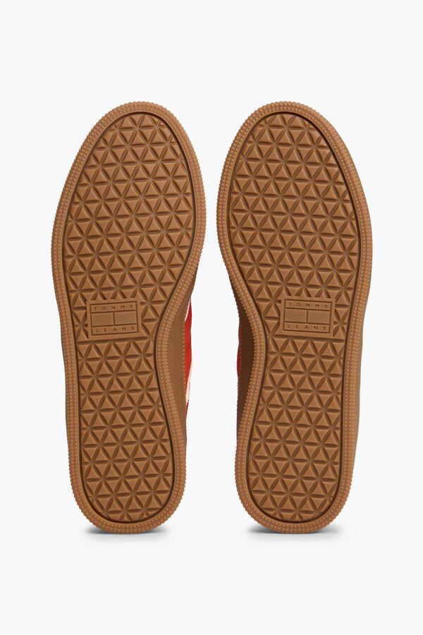 Tommy Jeans Orange Tommy Jeans sneakers with caramel sole red