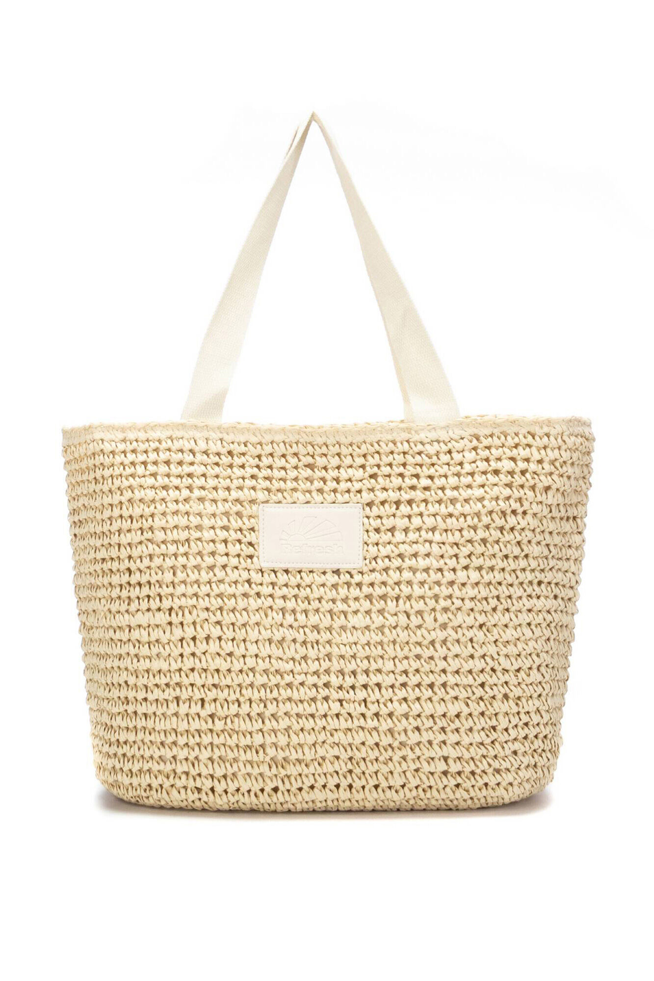 Refresh Bolso de hombro raffia