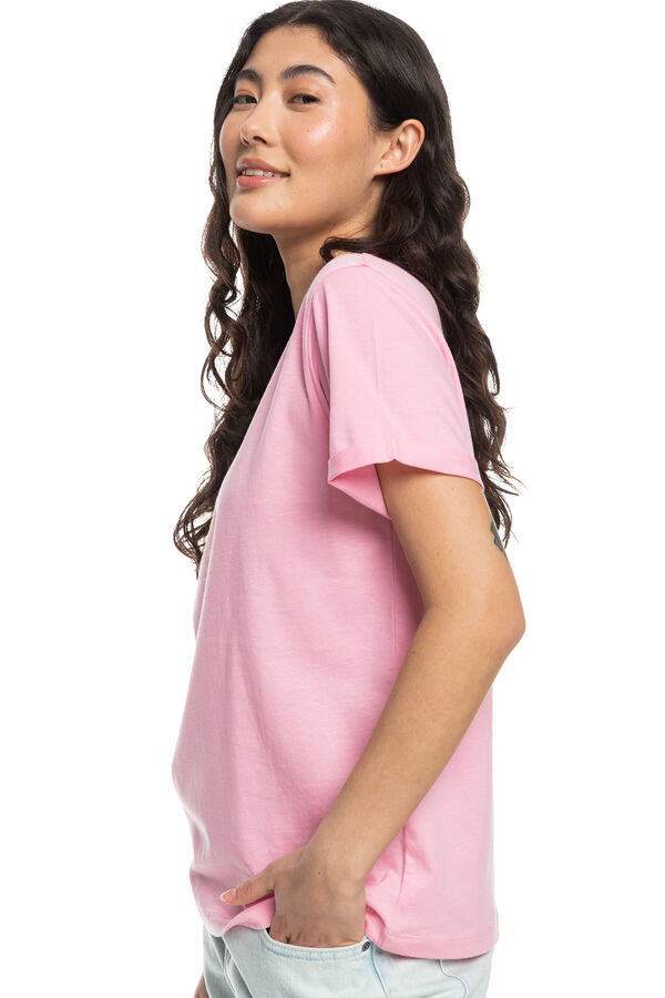 Springfield T-shirt de corte folgado para Mulher rosa