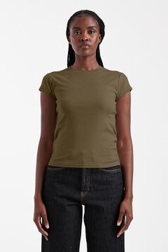 Topshop T-shirt de manga curta em algod&atilde;o