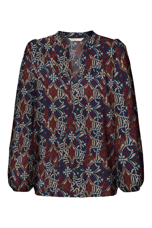 Only Blusa de manga larga azul