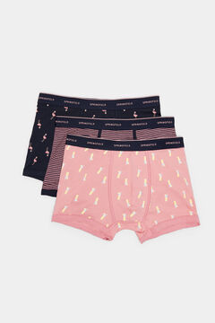 Springfield 3-pack printed boxers pink