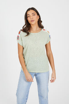 Brave Soul Camiseta de manga corta y crochet