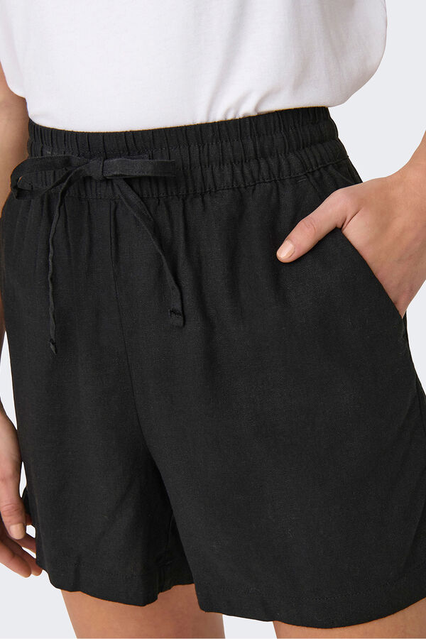 JDY Short lino negro