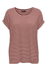 Springfield Essential striped t-shirt. rouge