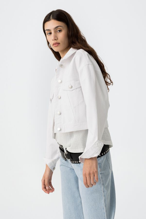 Tiffosi Chaqueta Cropped blanco