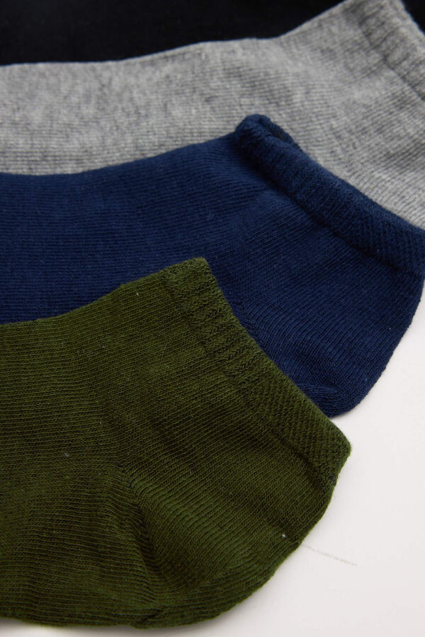 Inside Pack 4 short socks black