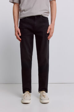 Springfield Black skinny fit washed jeans
