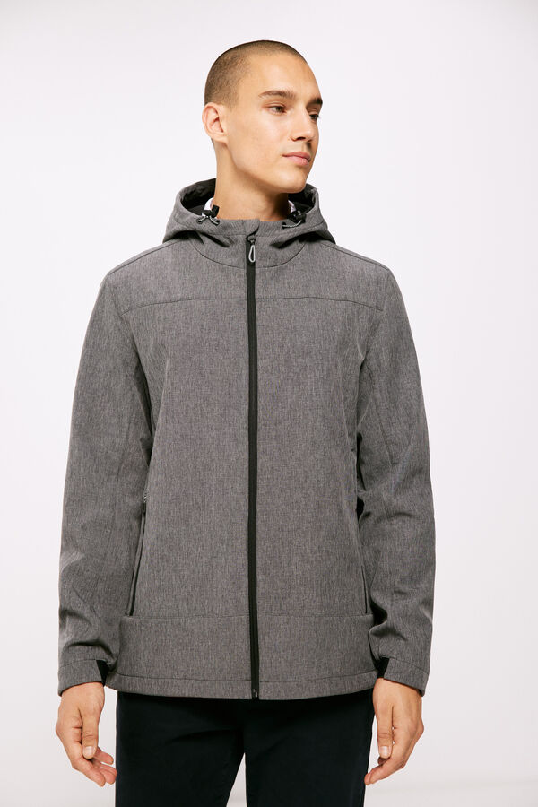 Springfield Technical softshell jacket grey