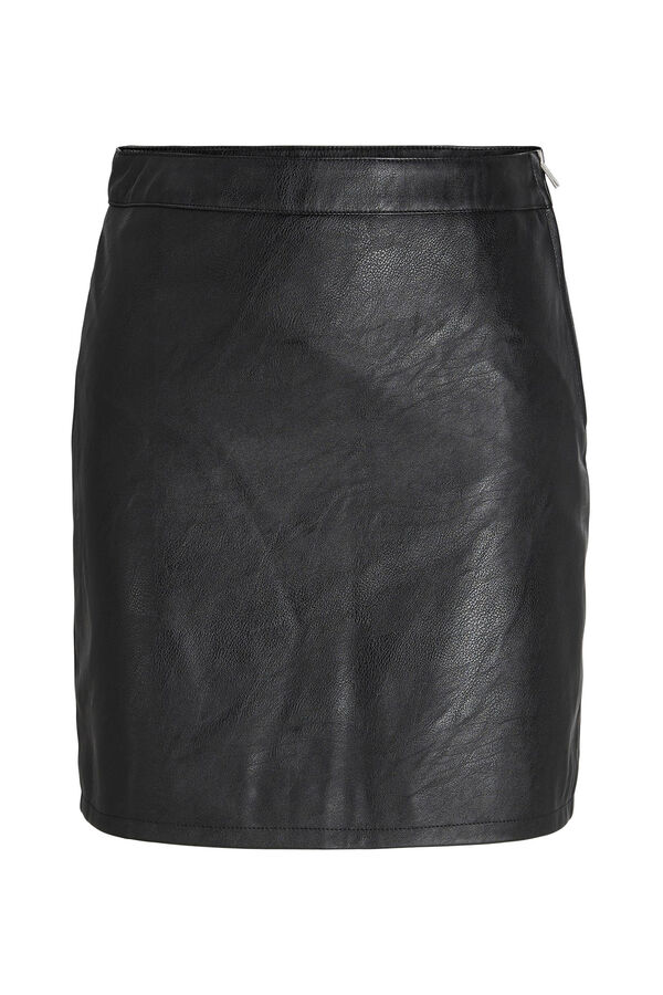 Springfield Faux leather skirt black