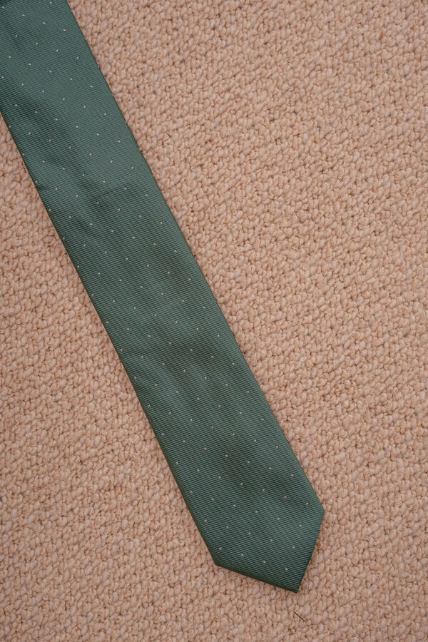Celopman Corbata estilo jacquard verde