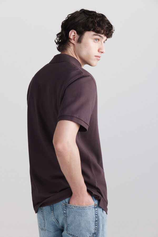 Springfield Piqu&eacute; basic regular fit polo shirt printed