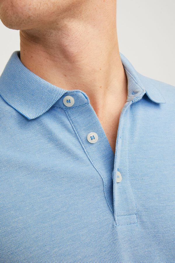 Jack & Jones Polo b&aacute;sico manga corta azul