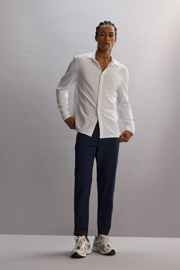 DeFacto Fitted sports trousers blue