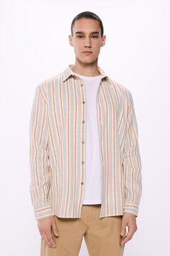 Springfield Rustic striped shirt red